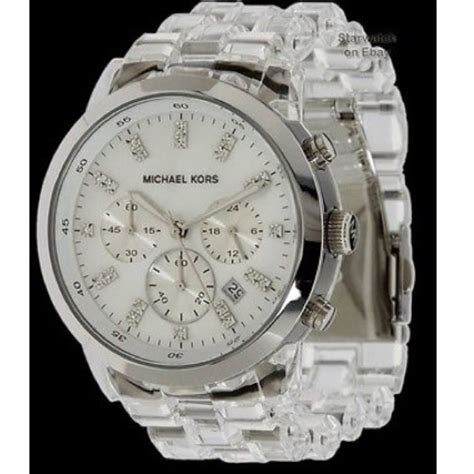 michael kors grey watch mens|michael kors clear band watch.